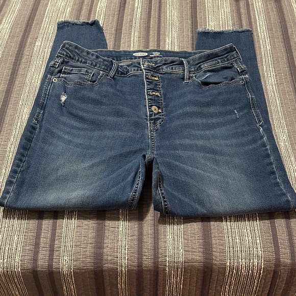 Old Navy Denim - Old Navy Distressed Blue Skinny Jeans